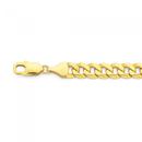 Solid-9ct-Gold-22cm-Flat-Curb-Bracelet Sale