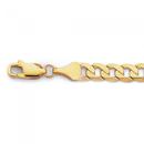 Solid-9ct-Gold-21cm-Bevelled-Close-Curb-Bracelet Sale