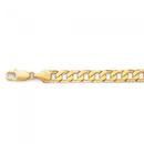 Solid-9ct-Gold-20cm-Bevelled-Close-Curb-Bracelet Sale