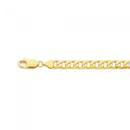 Solid-9ct-Gold-20cm-Bevelled-Square-Curb-Bracelet Sale