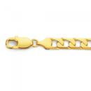 Solid-9ct-Gold-22cm-Bevelled-Square-Curb-Bracelet Sale