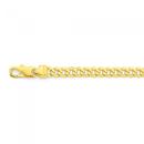 Solid-9ct-Gold-21cm-Flat-Close-Curb-Bracelet Sale