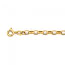 9ct-Gold-19cm-Oval-Belcher-Bracelet Sale