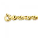 Solid-9ct-Gold-195cm-Triple-Oval-Belcher-Bracelet Sale