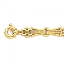 9ct-Gold-195cm-Gate-Bracelet-with-Bolt-Ring Sale