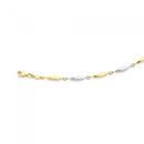 9ct-Two-Tone-19cm-Long-Bead-Bracelet Sale