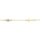 9ct-Gold-185cm-Mother-of-Pearl-Bracelet Sale
