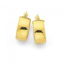 9ct-Gold-6x10mm-Half-Round-Hoop-Earrings Sale