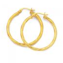 9ct-Gold-25mm-Twist-Hoop-Earrings Sale