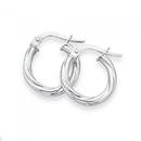 9ct-White-Gold-10mm-Twist-Hoop-Earrings Sale