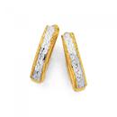 9ct-Gold-Two-Tone-Huggie-Earrings Sale