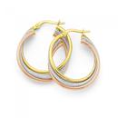 9ct-Tri-Tone-Large-Triple-Hoops-20mm Sale