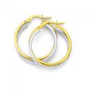 9ct-Two-Tone-Large-Twist-Hoops-20mm Sale