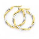 9ct-Two-Tone-Large-Hoops-20mm Sale