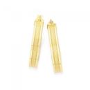 9ct-Gold-20mm-Multi-Lined-Centre-Hoop-Earrings Sale