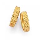 9ct-Gold-Diamond-Cut-Huggie-Earrings Sale