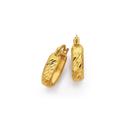 9ct-Gold-Small-Diamond-Cut-Hoop-Earrings Sale