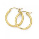 9ct-Gold-2x15mm-Diamond-cut-Hoop-Earrings Sale