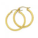 9ct-Gold-Large-Diamond-Cut-Hoops-20mm Sale