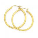 9ct-Gold-Extra-Large-Diamond-Cut-Hoops-25mm Sale