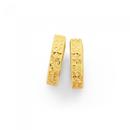 9ct-Gold-Diamond-Cut-Huggie-Earrings Sale