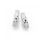 9ct-White-Gold-Diamond-Cut-Huggie-Earrings Sale