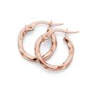 9ct-Rose-Gold-10mm-Twist-Hoop-Earrings Sale