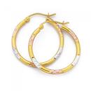 9ct-Gold-Tri-Tone-20mm-Hoop-Earrings Sale