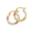 9ct-Gold-Tri-Tone-10mm-Hoop-Earrings Sale