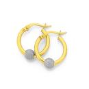 9ct-Two-Tone-Small-Hoops-12mm Sale