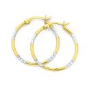 9ct-Two-Tone-Large-Diamond-Cut-Hoop-Earrings Sale