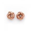 9ct-Rose-Gold-Knot-Studs Sale