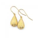 9ct-Gold-Diamond-Cut-Drop-Earrings Sale