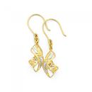 9ct-Gold-Two-Tone-Greek-Key-Drop-Earrings Sale