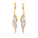 9ct-Gold-Tri-Tone-Drop-Earrings Sale