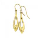 9ct-Gold-Diamond-cut-Marquise-Drop-Earrings Sale