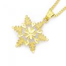 9ct-Gold-Large-Snowflake-Charm Sale