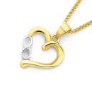 9ct-Two-Tone-Infinity-Open-Heart-Pendant Sale