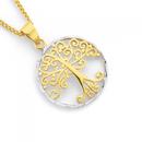 9ct-Gold-Two-Tone-Tree-of-Life-Pendant Sale