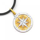 9ct-Gold-Two-Tone-Compass-Pendant Sale