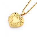 9ct-Embossed-Border-Heart-Locket Sale