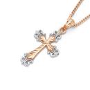 9ct-Two-Tone-Cross-Pendant Sale