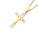 9ct-Gold-Two-Tone-Cross Sale