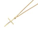 9ct-Gold-Diamond-Cut-Cross-Pendant Sale