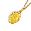 9ct-Gold-Oval-St-Christopher-Pendant Sale