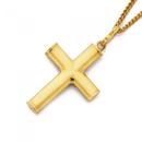 9ct-Gold-21mm-Plain-Cross-Pendant Sale