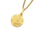 9ct-Gold-12mm-Scalloped-St-Christopher-Pendant Sale