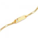 9ct-Gold-16cm-Childrens-Heart-Identity-Bracelet Sale