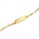 9ct-Gold-16cm-Childrens-Heart-Identity-Bracelet Sale