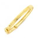 9ct-Gold-40mm-Babys-First-Diamond-Diamond-set-Bangle Sale